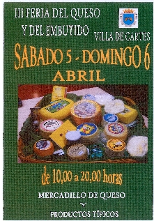  Cartes acogerá la «III Feria del Queso y del Embutido» este fin de semana