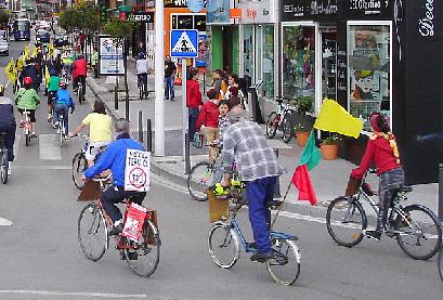  En bicicleta, contra la térmica