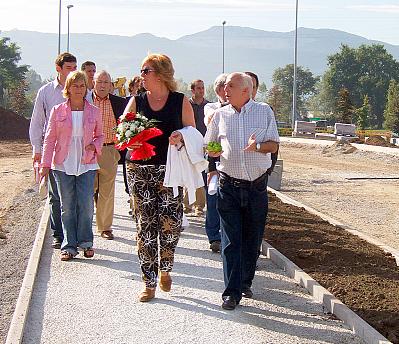  La alcaldesa visita las obras del Bulevar Radial Oeste