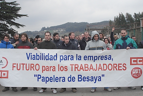  Trabajadores de Papelera de Besaya convocan una manifestación para el miércoles 10 de marzo