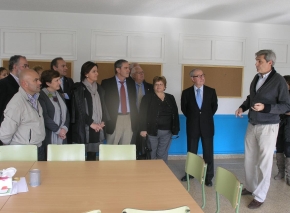  Gorostiaga, Palacio y Ruiz Moya visitan el Centro de Día para la Atención a la Infancia y la Adolescencia de Suances