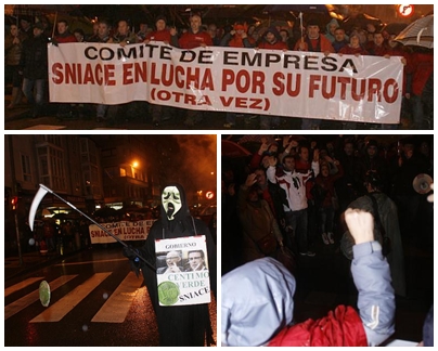  Miles de personas secundan la manifestación de apoyo a los trabajadores de Sniace