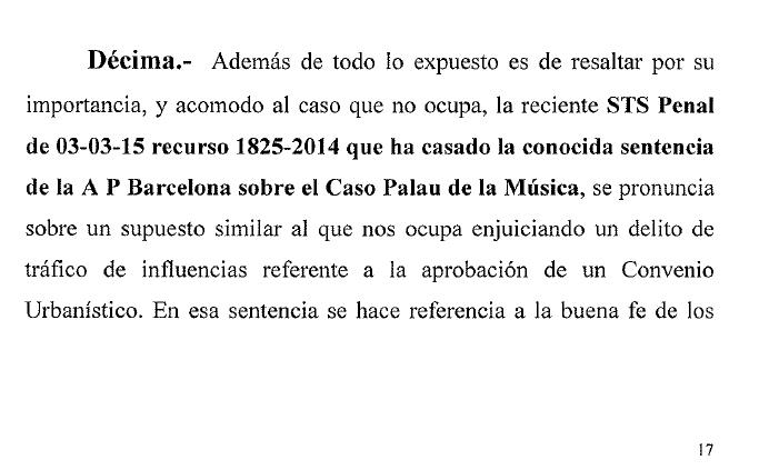  El letrado municipal recurre el archivo de La Carmencita y compara el caso con el escándalo del Palau de la Música