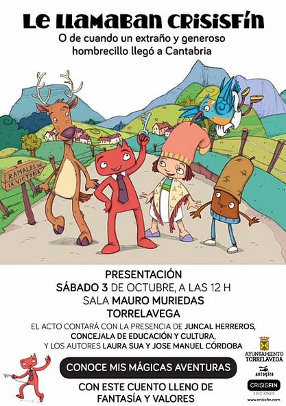  La sala Mauro Muriedas acogerá la presentación del cuento “Le llamaban Crisisfín”