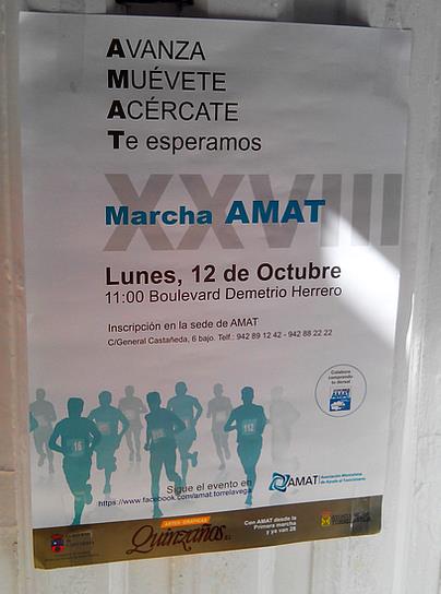 Cartel de la marcha 2015 de AMAT