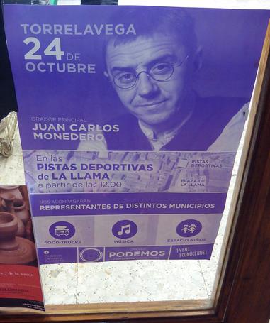  Juan Carlos Monedero dará un mitin en Torrelavega