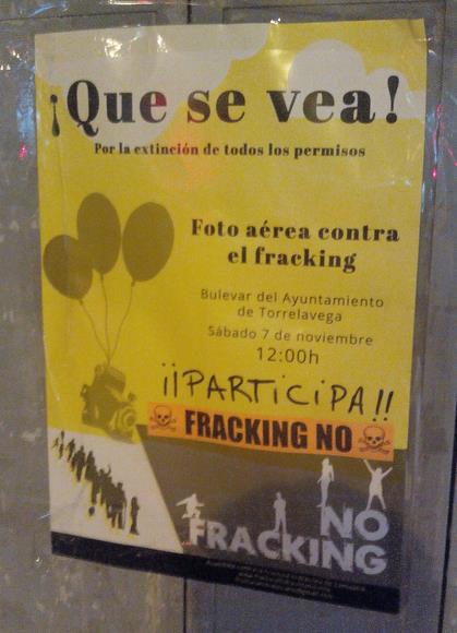 Cartel de la convocatoria contra el 'fracking'