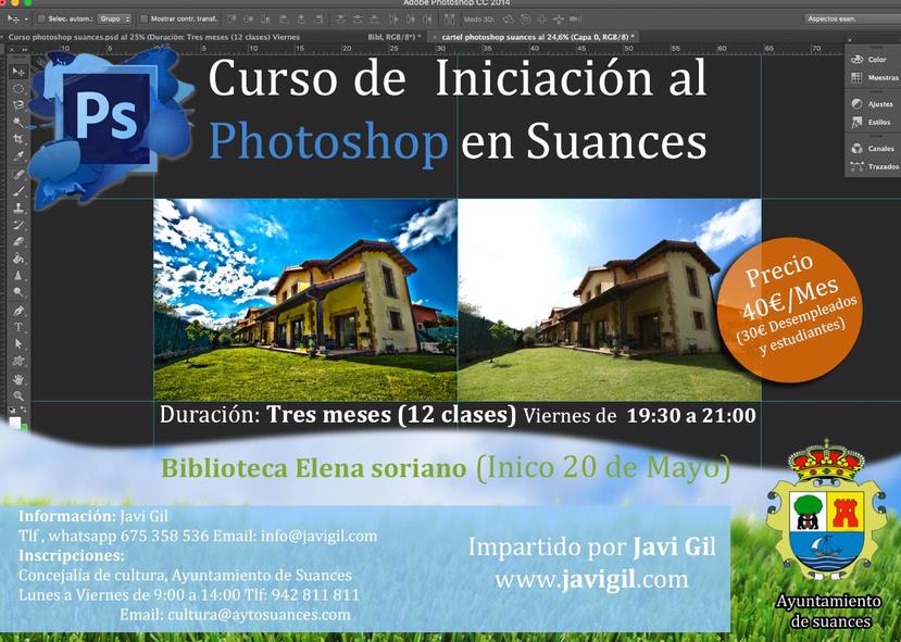 Nuevo curso de Iniciación al Photoshop en Suances