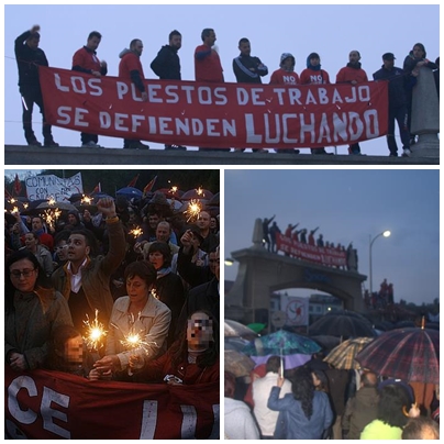 Movilizaciones de trabajadores de Sniace / Archivo ESTORRELAVEGA.COM