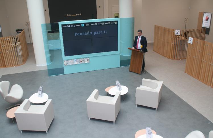 El pasado 2 de junio, Liberbank presentó a la prensa sus nuevas oficinas / (C) Foto: ESTORRELAVEGA.COM