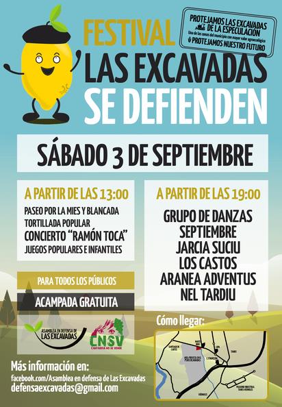  Organizado el primer festival en Defensa de las Excavadas