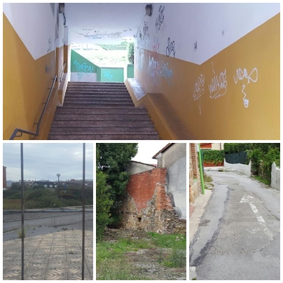  ACPT denuncia el ‘lamentable estado de abandono’ del barrio de Miravalles