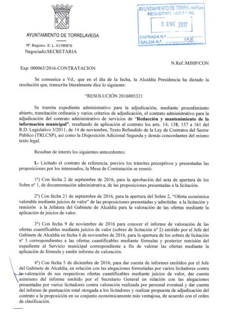 El Ayuntamiento rechaza las alegaciones y adjudica el contrato de prensa a la periodista que lo tiene desde hace años