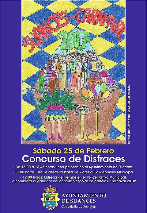 Suances celebrará el sábado por la tarde el tradicional Concurso de Disfraces de Carnaval