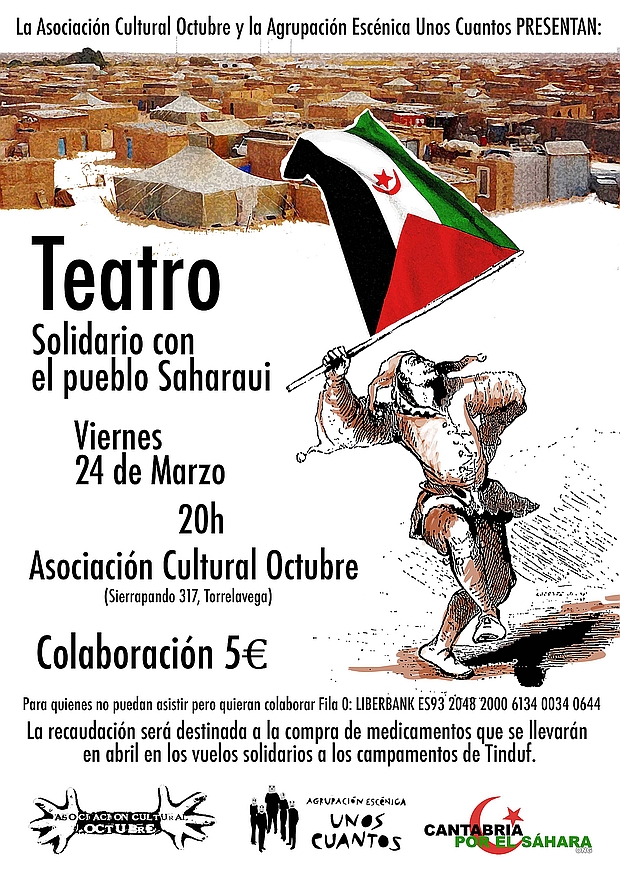 La Asociación Cultural Octubre acoge dos eventos culturales en solidaridad con los refugiados saharauis