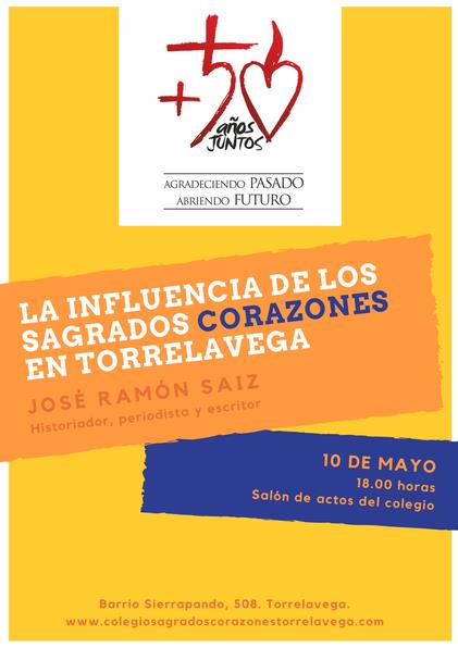El periodista José Ramón Saiz ofrece una conferencia sobre la historia de los Sagrados Corazones en Torrelavega