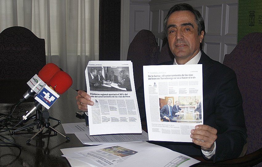  Calderón critica el ‘oscurantismo’ del Gobierno de Cantabria en el trámite del convenio para el soterramiento