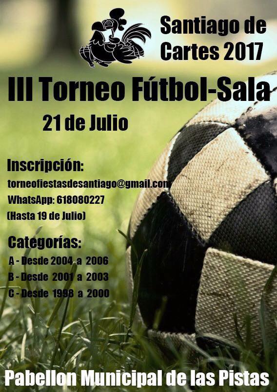  Santiago de Cartes acogerá el III Torneo de Fútbol Sala