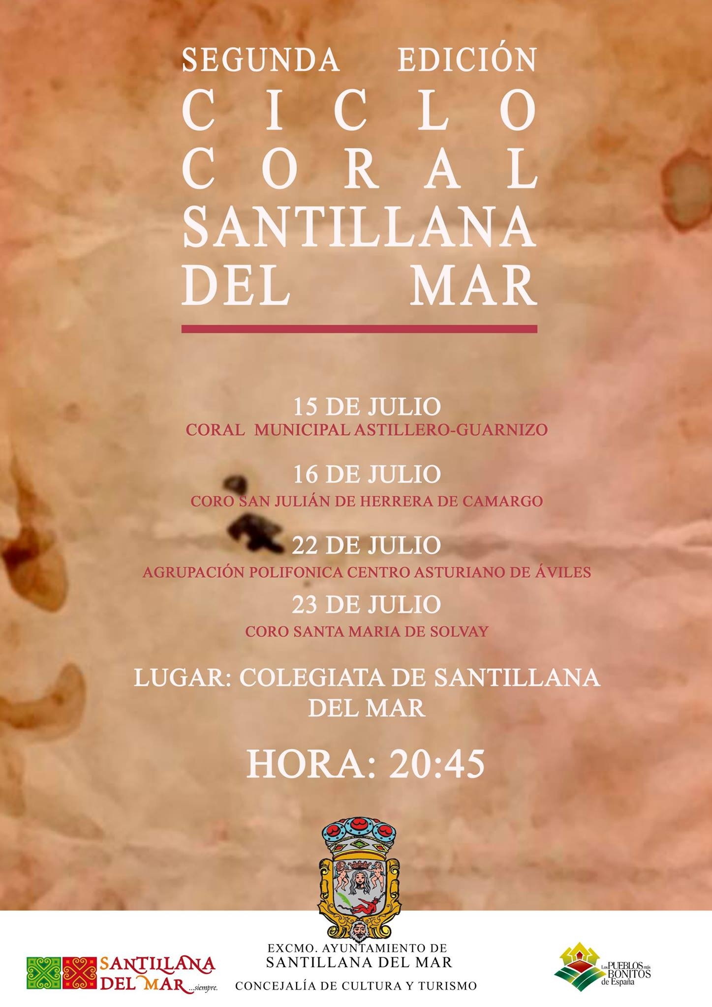 La segunda edición del Ciclo de Música Coral de Santillana del Mar se cierra este fin de semana