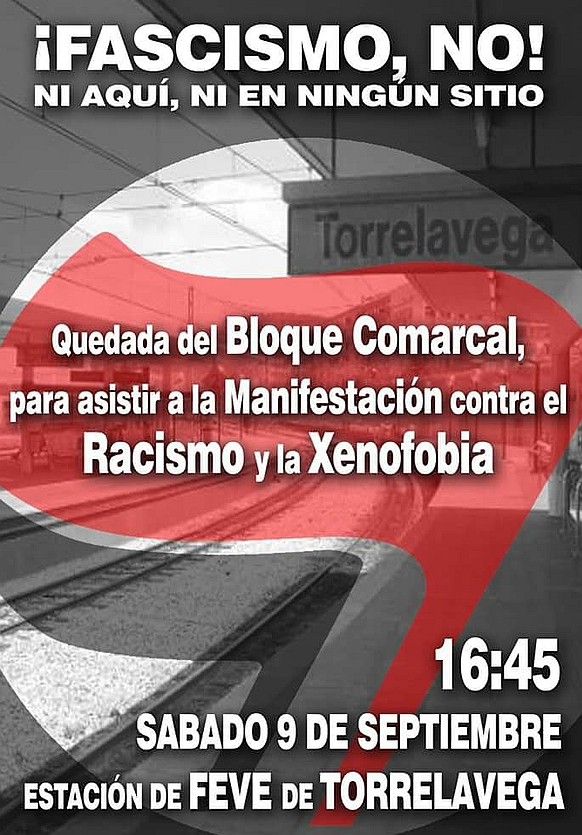  Convocan a las 16.45 en la FEVE para ir a la manifestación contra el racismo y la xenofobia