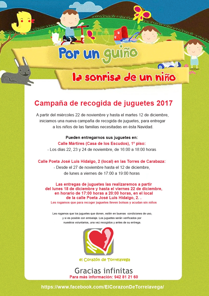  Vuelve «El corazón de Torrelavega» con su recogida solidaria de juguetes