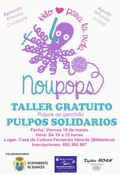 La Biblioteca municipal de Suances acoge una Taller de Pulpitos Solidarios organizado por Noupops Cantabria
