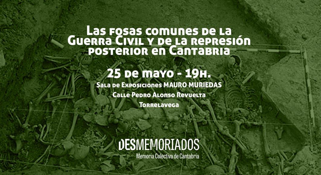 La asociación 'Desmemoriados' se presenta en Torrelavega con una charla sobre las Fosas Comunes de la Guerra Civil y la represión franquista en Cantabria