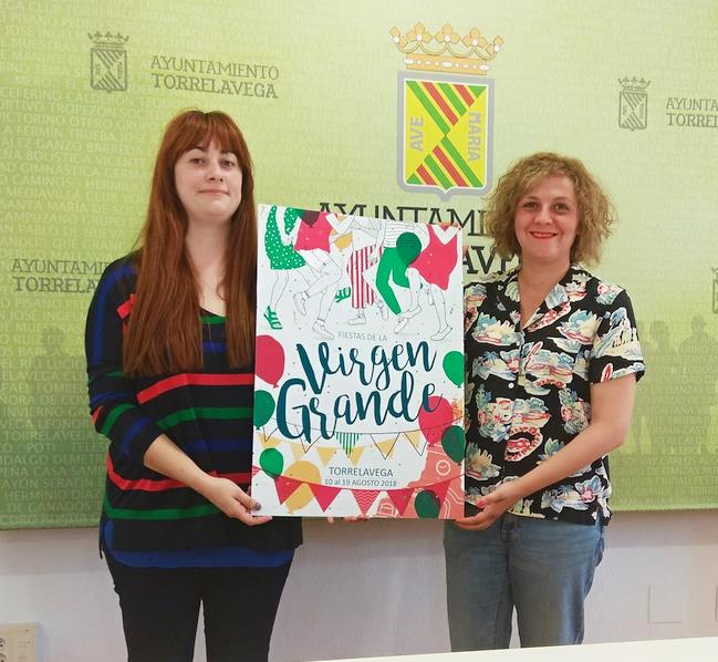 Mar Ortiz Martínez, de Torrelavega, ganadora del Concurso del Cartel anunciador de las Fiestas de la Virgen Grande 2018