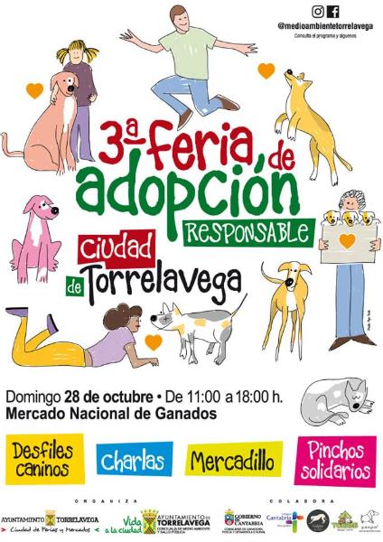 La III Feria de Adopción Ciudad de Torrelavega se celebrará este domingo en el Mercado Nacional de Ganados
