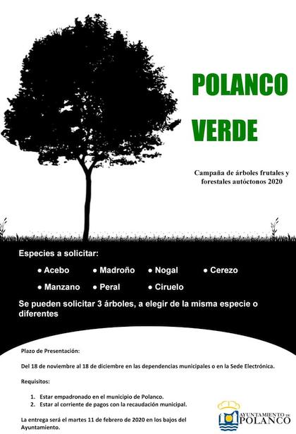 El Ayuntamiento inicia la campaña de reforestación ‘Polanco verde’