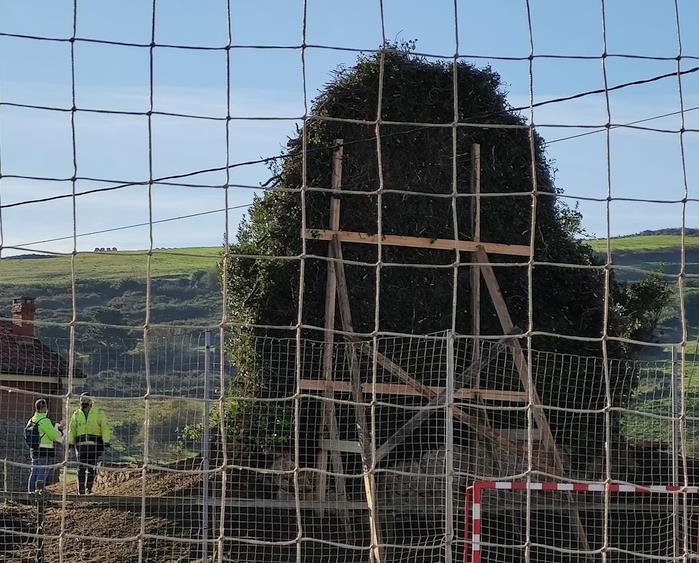  Avanzan los trabajos de rehabilitación de la Torre Medieval de Tagle