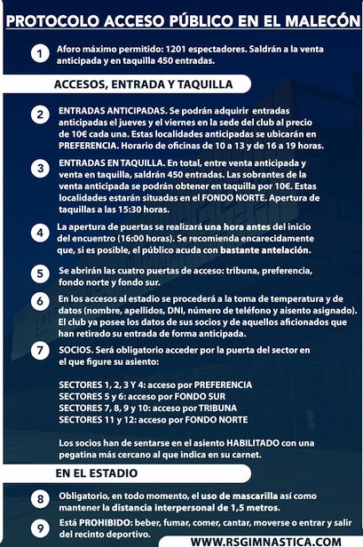  Protocolo para el público asistente en El Malecón