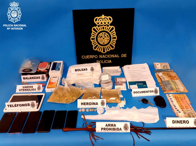  La Policía Nacional desarticula una banda dedicada al tráfico de heroína