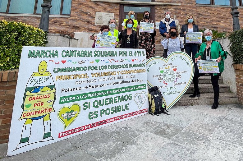 La Marcha Cantabria Solidaria por el 0,77 recorrerá Polanco, Suances y Santillana del Mar