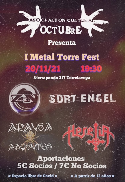 La Asociación Cultural Octubre acoge el "I Metal Torre Fest"