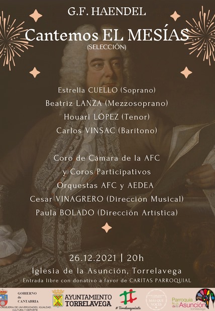 ‘El Mesías’ de Handel llega esta Navidad a Torrelavega