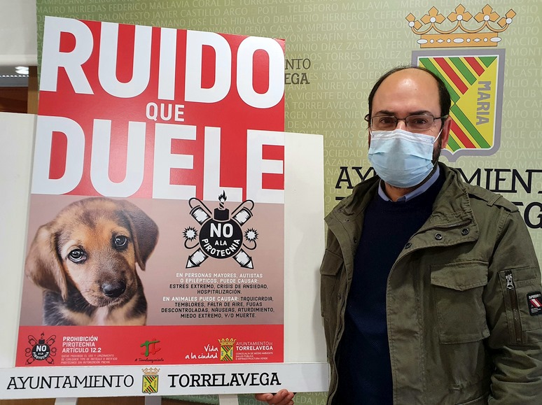 ‘Ruido que duele’ es el lema de la campaña del Ayuntamiento de Torrelavega sobre el buen uso de la pirotecnia