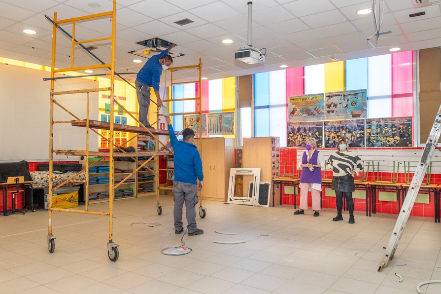  Polanco invierte 12.000 euros para instalar un sistema de climatización en el colegio Pérez Galdós de Requejada