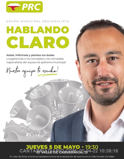  El PRC retoma en Nueva Ciudad, con el alcalde, sus charlas «Hablando claro»