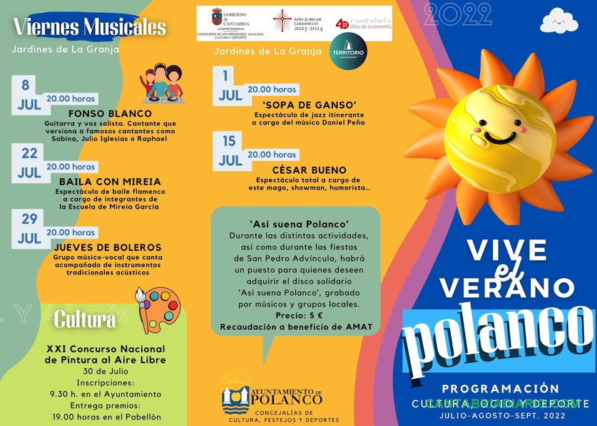  El programa «Polanco Vive el verano» incluye una veintena de eventos  culturales, de ocio y deporte