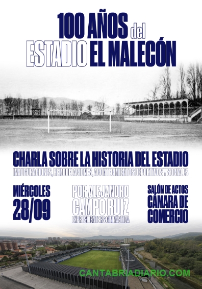  La Cámara de Comercio acogerá una charla sobre los 100 años del estadio El Malecón