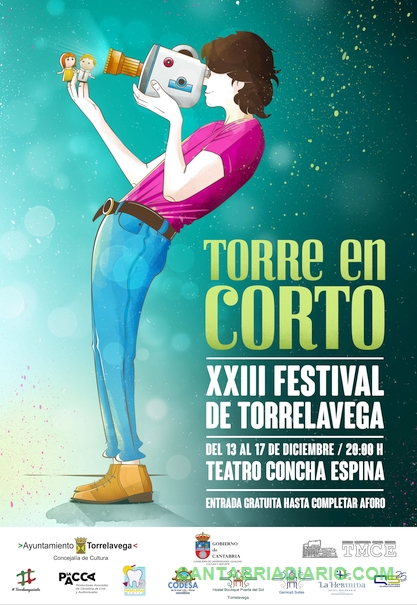 Torre en Corto 2022 XXIII Festival de Torrelavega se celebrará del 13 al 17 de diciembre en el Teatro Municipal Concha Espina