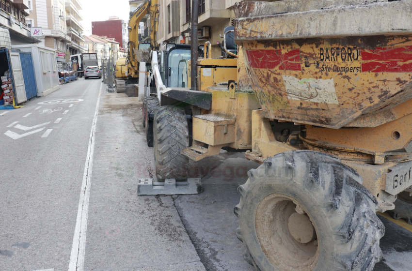 Obras en la calle Julián Ceballos