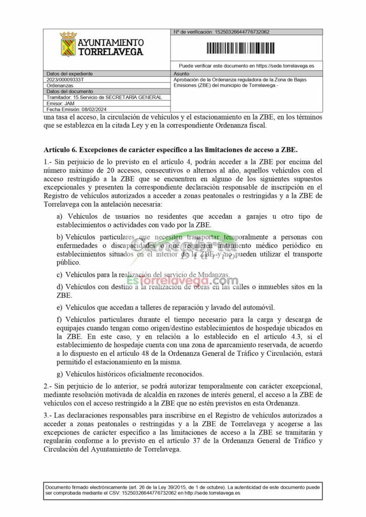 Aquí está el borrador de ordenanza de la Zona de Bajas Emisiones, con sus exclusiones y multas