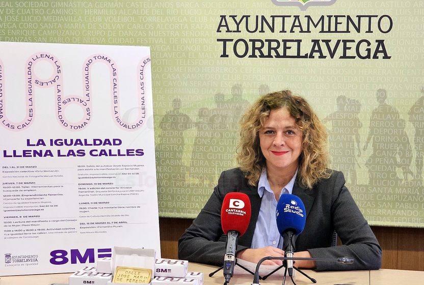  ‘La igualdad llena las calles’, lema del 8M en Torrelavega