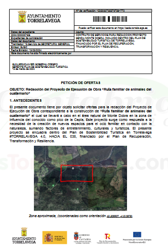  Torrelavega licita la redacción de una “Ruta familiar de animales del cuaternario” en el Monte Dobra