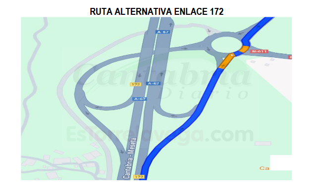 Afectaciones al tráfico en la autovía A-67 por las obras de modernización en el túnel de Riocorvo