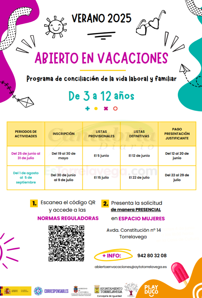 Ya se puede solicitar plaza en ‘Abierto en Vacaciones. Verano 2025’