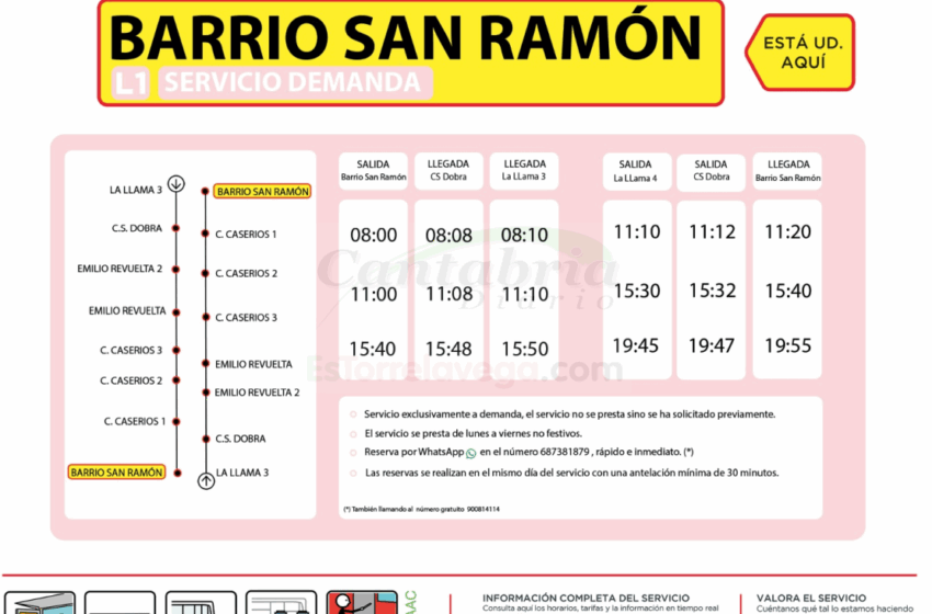 Torrelavega pone en marcha el Servicio de Transporte a la Demanda este lunes, 30 de junio