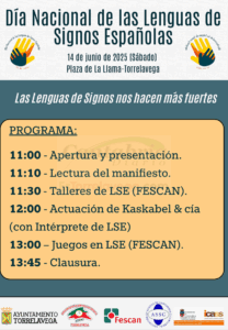 La Llama acogerá el 14 de junio el Día Nacional de las Lenguas de Signos Españolas